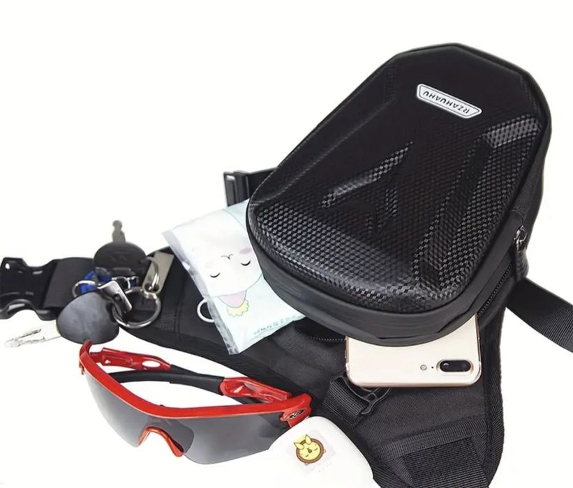 Geantă practică pentru picior, model sport, ideală pentru motocicliști