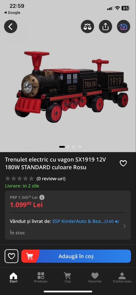 Locomotiva copii + 1 vagon