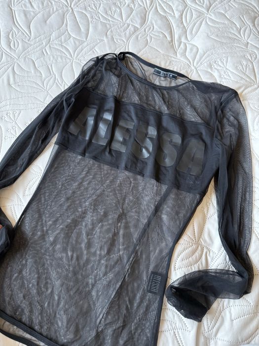 Черен топ от тюл Alessa