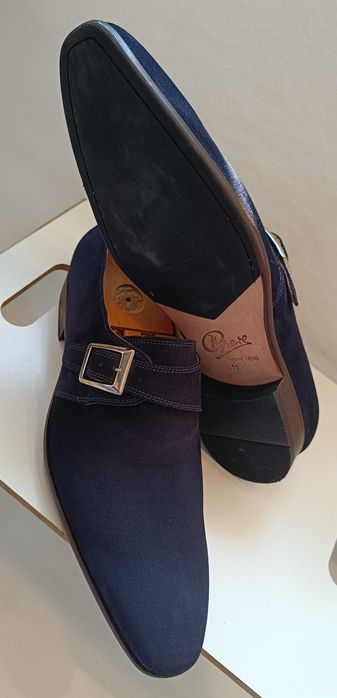 Pantofi de lux 45 45.5 46 monk GREVE NOI lucrati manual piele naturala