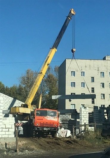 Услуги автокрана 24/7 контейнер, Металлоконструкция, плита монтаж