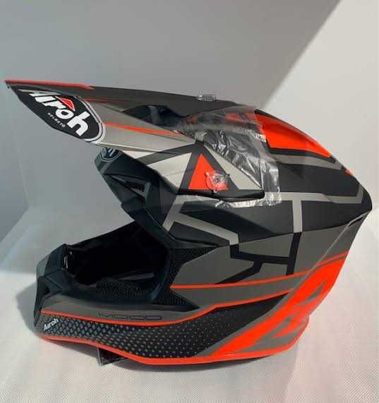 Casca Moto Airoh Wraap Mood Orange Matt