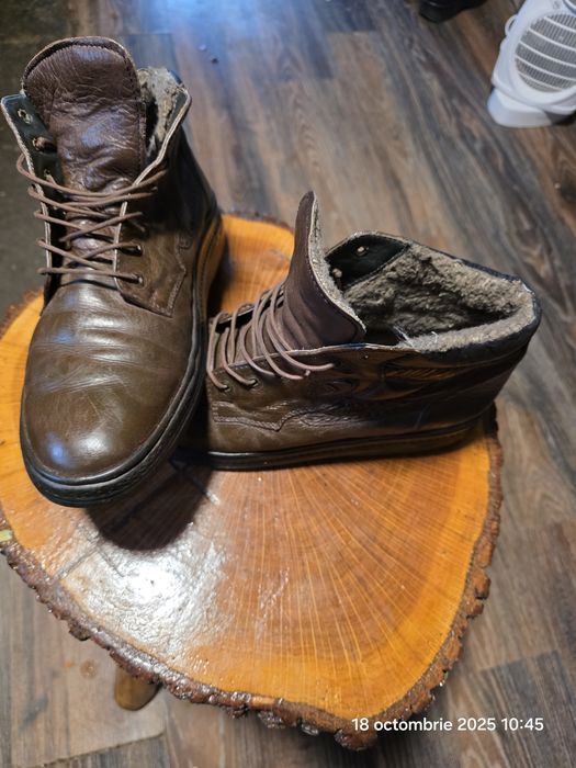 Ghete iarna Huși Puppies, îmblanite cu blana naturala, marime 44