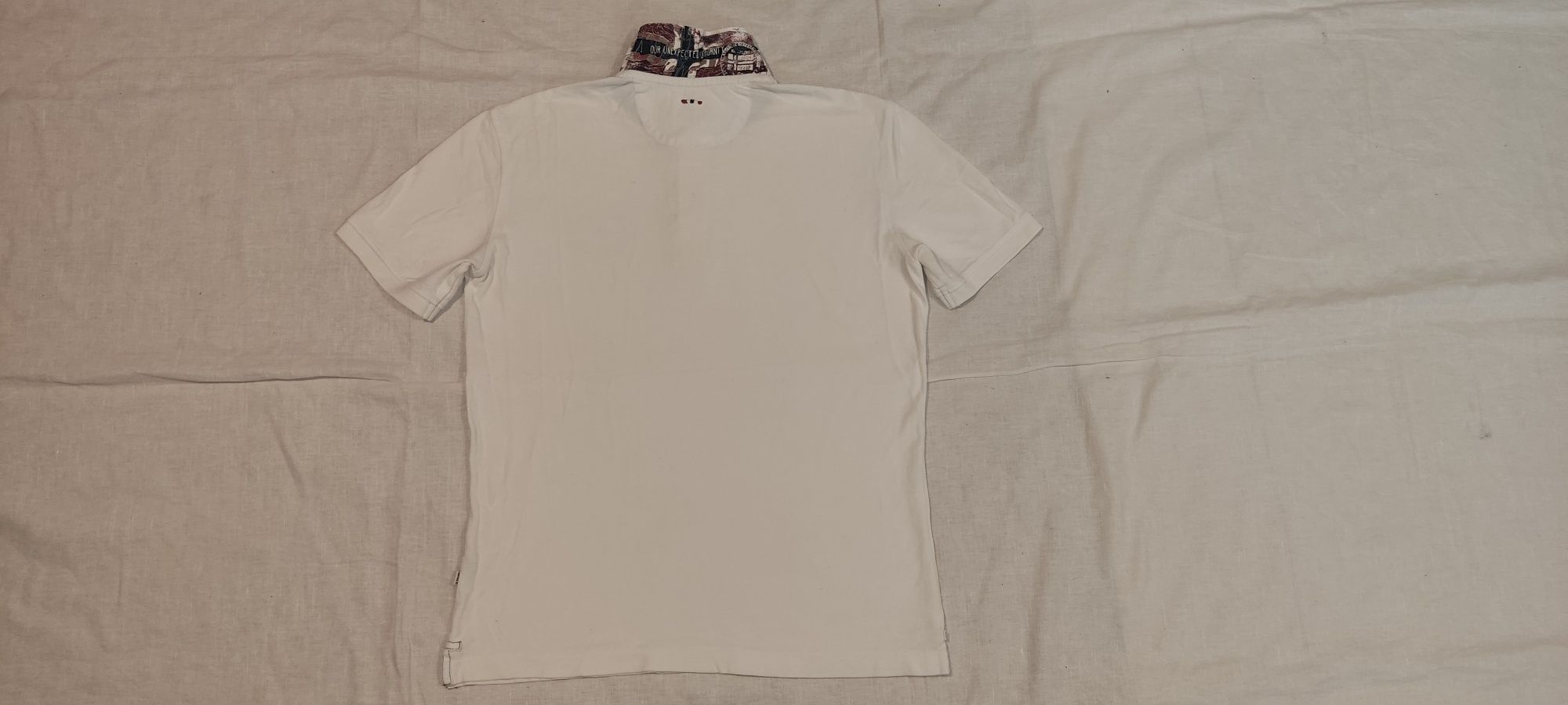 Tricou Napapijri Geographic mărime M bărbat polo pique cu nasturi