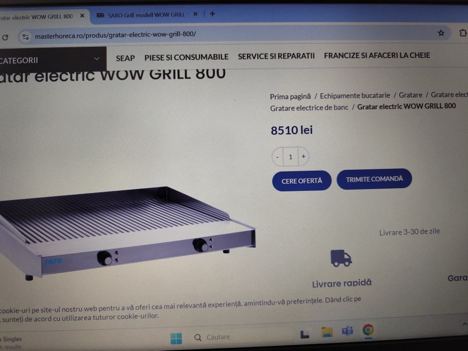 Grill  electric, vaporgrill  Wow grill 800