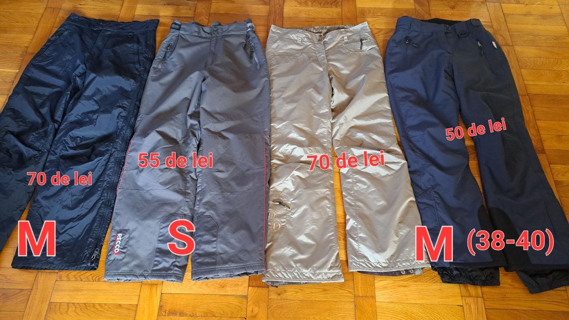 Pantaloni trening  adidas mărimea M și pantaloni ski mărimea S ,M