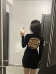 Дамска черна рокля Zara