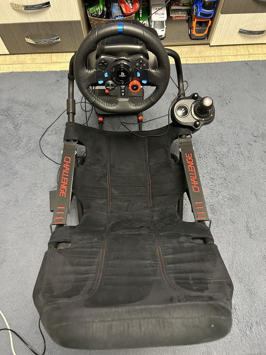 Vand volan logitech g29 + schimbator+scaun playseat
