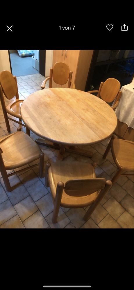 Masa cu scaune lemn