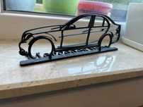 Mercedes w204 силует статуетка 3д