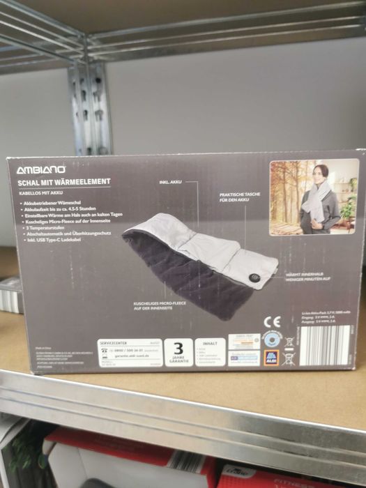 Fular incalzire cu baterie externa