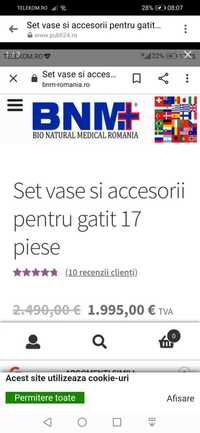 Set vase si accesorii pentru gatit, 17 piese