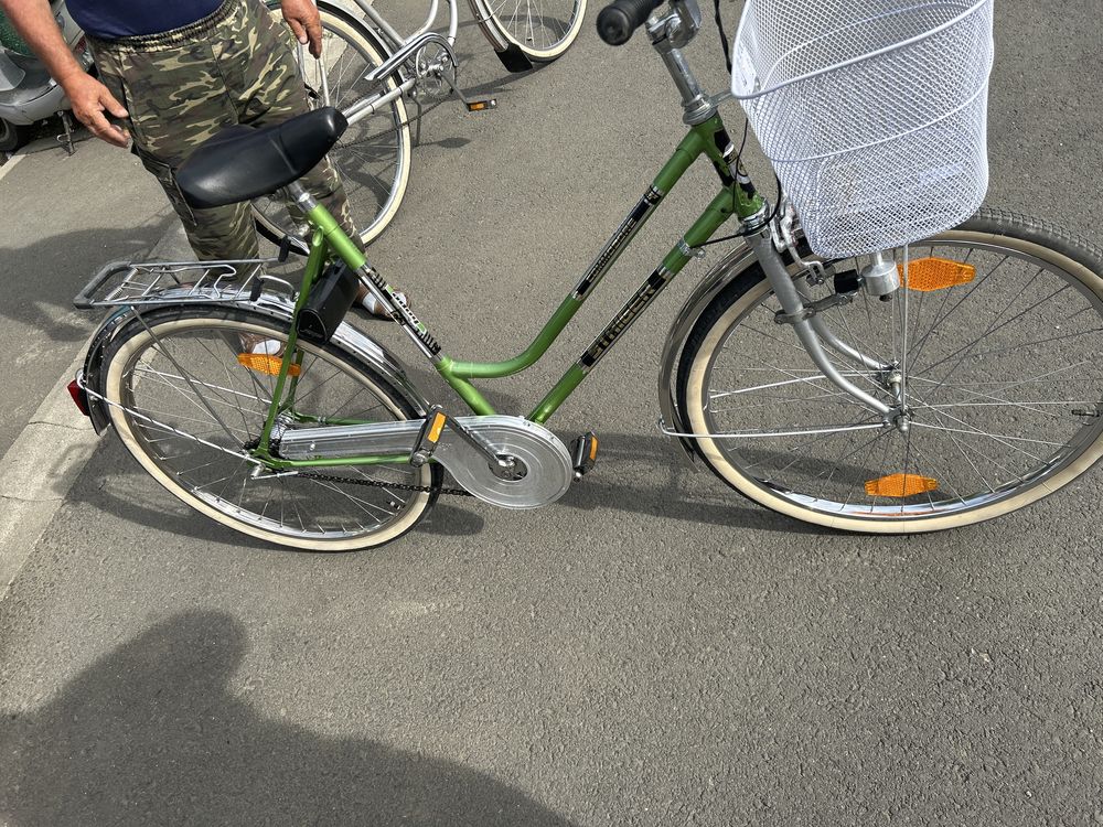 Bicicleta verde de dama