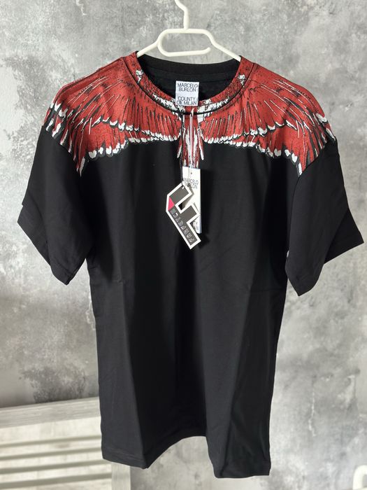 Tricou Marcelo Burlon LV Dsq Balenciaga off white