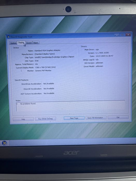 Laptop acer v5-531 8gb ram