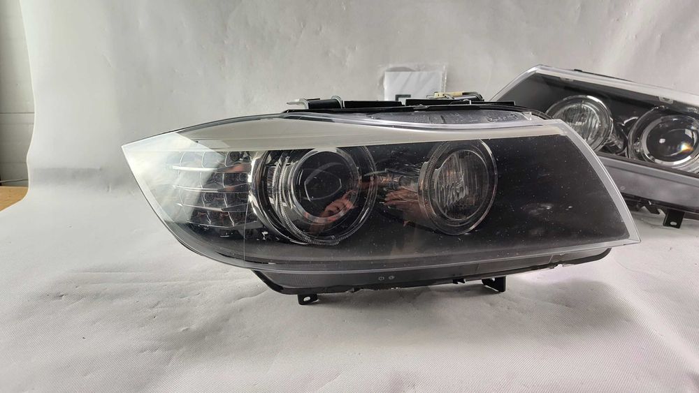Bmw 3 E90 E91 lci far bixenon stanga dreapta faruri led adaptiv xenon