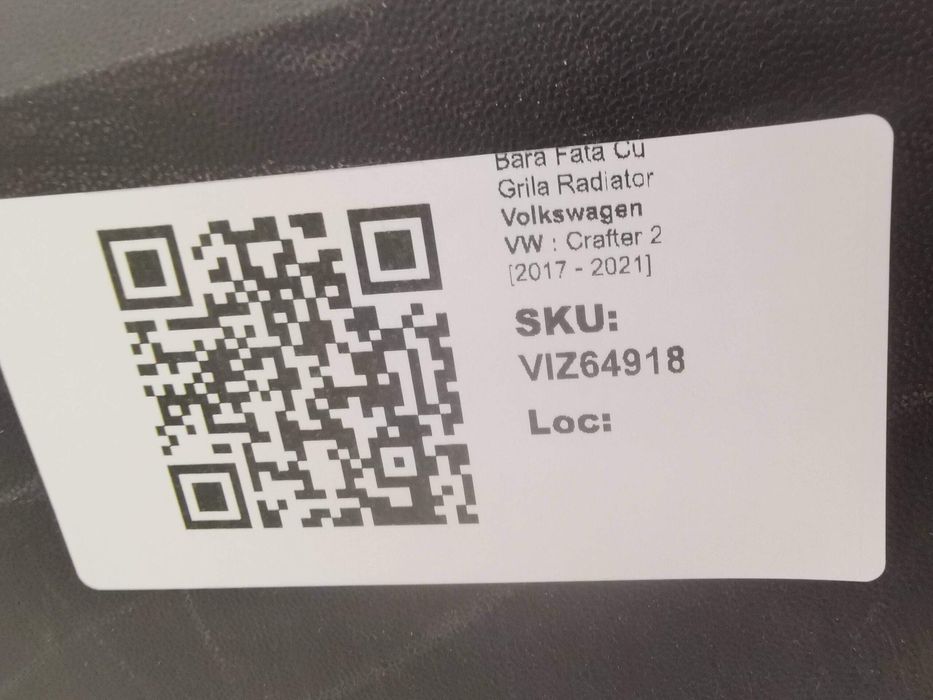 Предна броня с радиаторна решетка Volkswagen VW Crafter 2 / Volkswagen