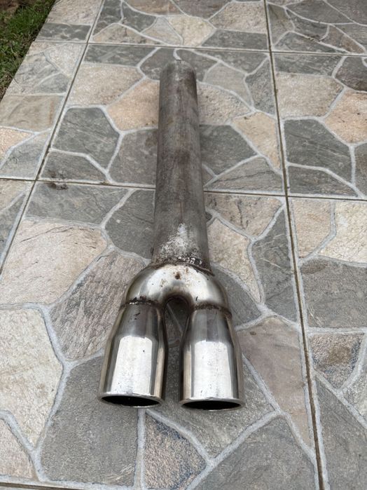 Права тръба с накрайник