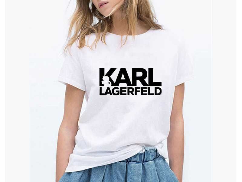 Дамска тениска KARL LAGERFELD принт 10 модела всички размери
