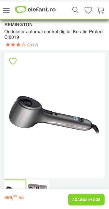 Ondulator automat control digital keratin protect Ci8019- Remington