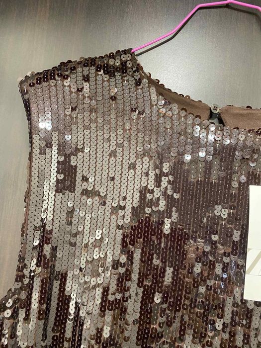 Zara рокля с пайети
