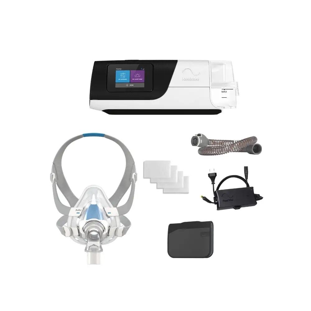 Resmed airsense 11 autoset cu masca si umidificator incluse