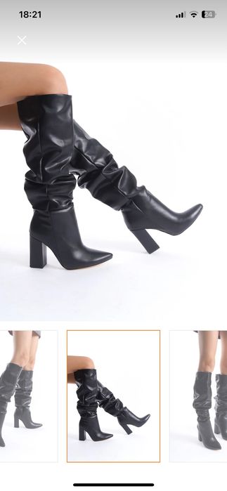 Чисто нови ботуши на висок ток