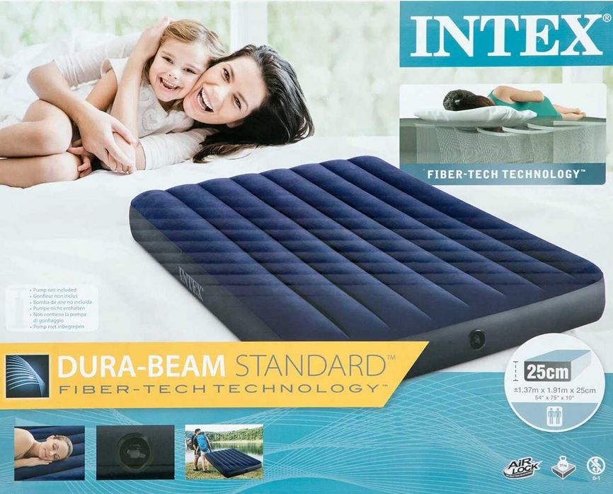 Надувной матрас Intex, Полтора спальный  (Размер : 137 х 191  х 25)
