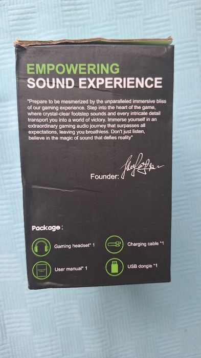 Casti gaming wireless Weseary WG1  noi