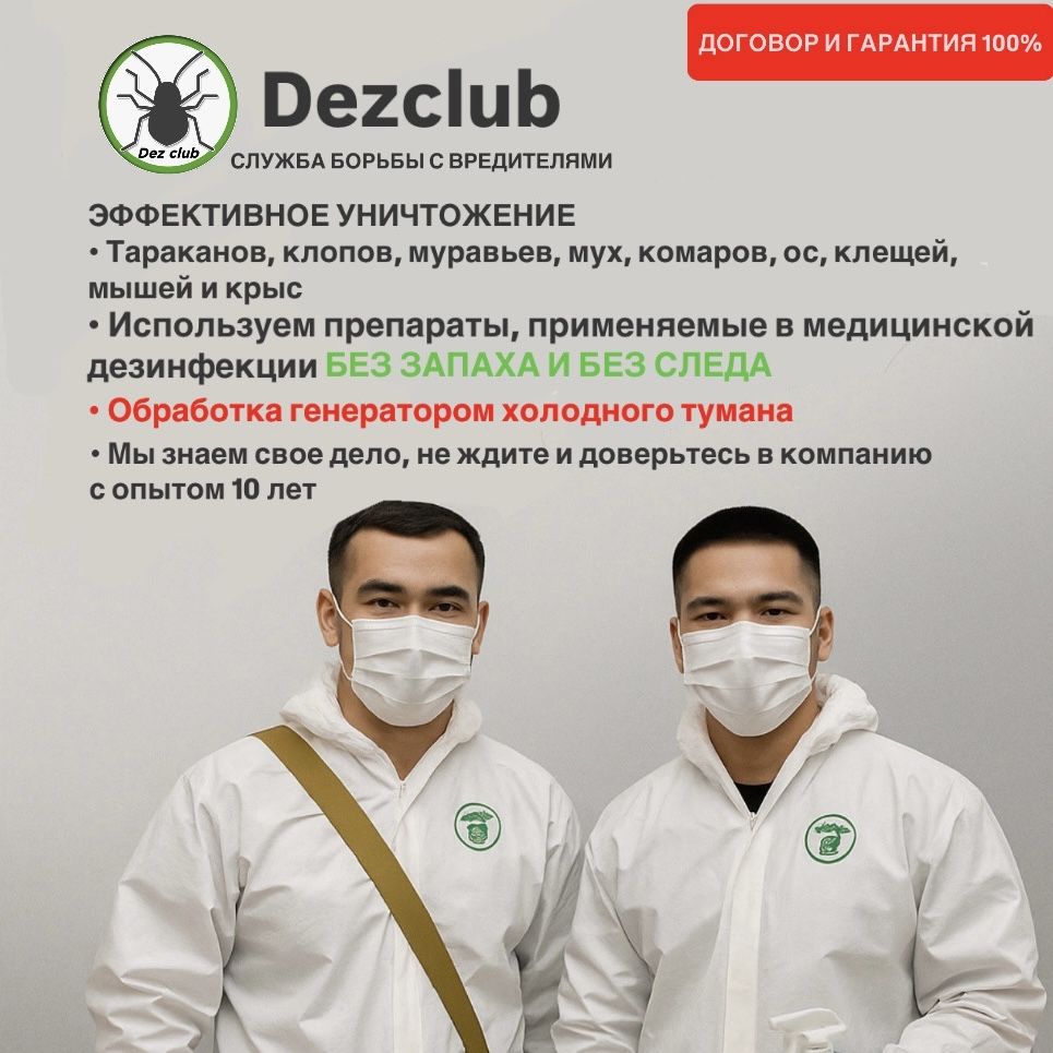 Дезинфекция Уничтожение тараканов клопов крыс мышей комаров муравьев