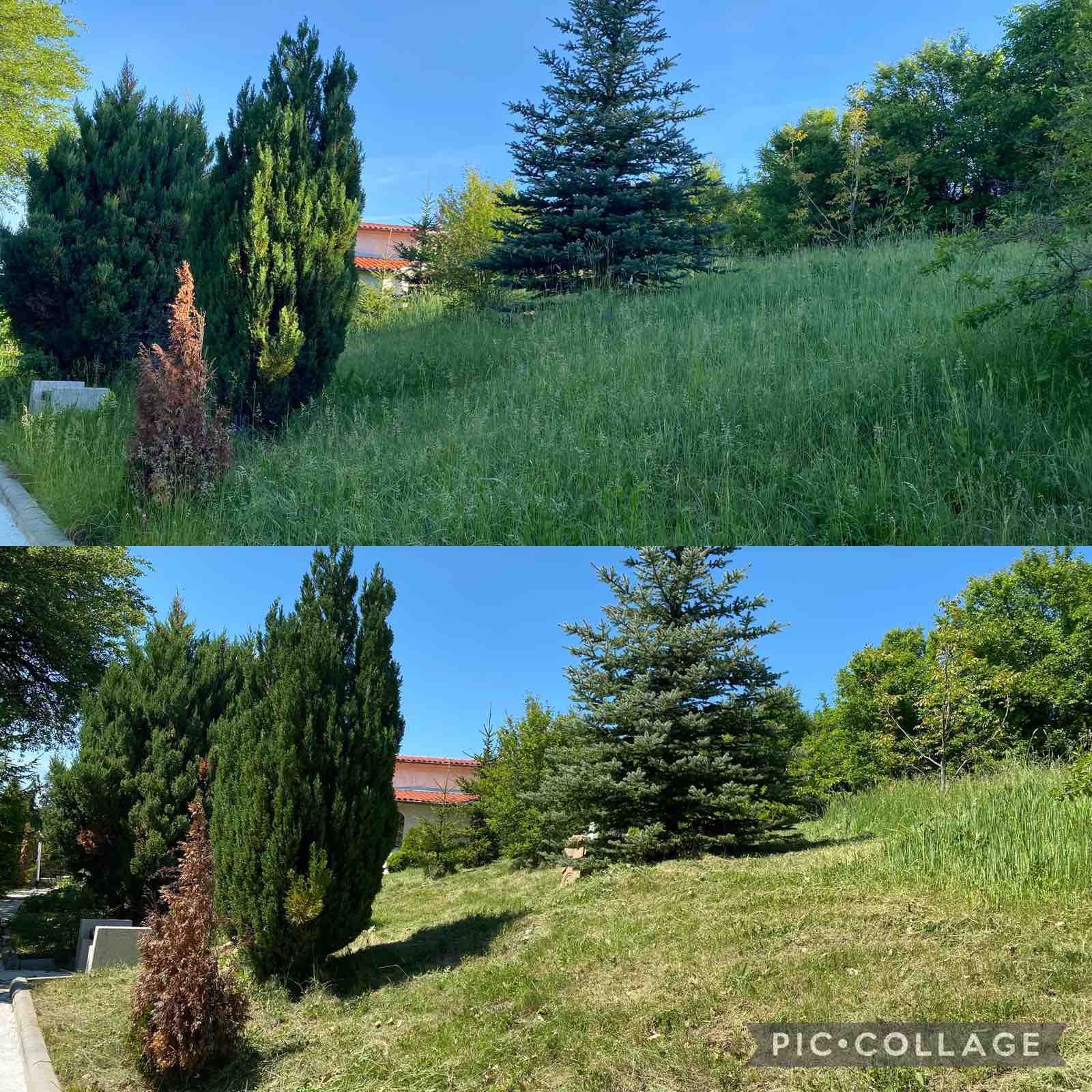 косене на трева,  почистване на дворове,  премахване на храсти