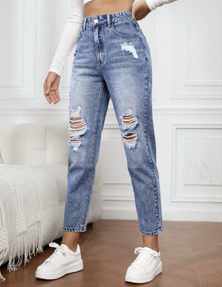 Дънки модел Mom fit