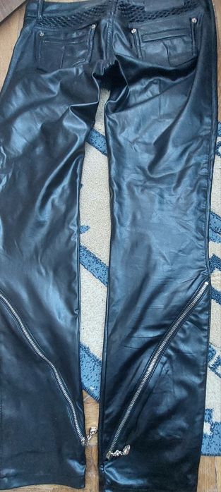 Pantaloni Philipp Plein piele artificială