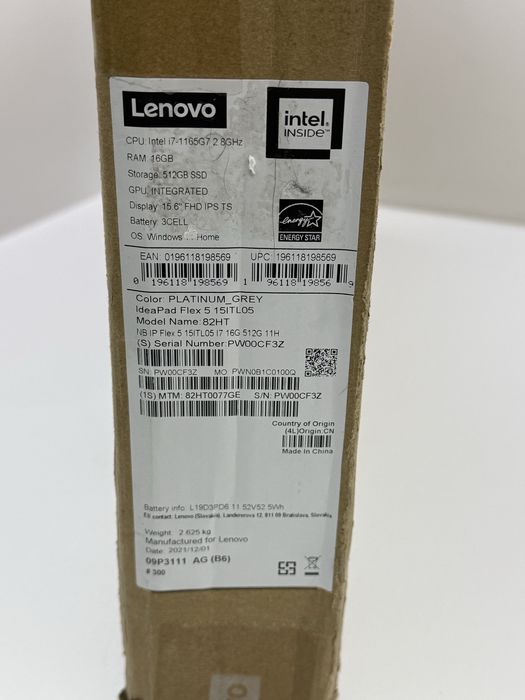Fane Amanet: Laptop 2 in 1 Lenovo IdeaPad Flex 5 Intel i7-1165G7 Nou