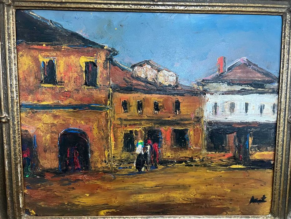 Tablou vechi,pictura in ulei!
