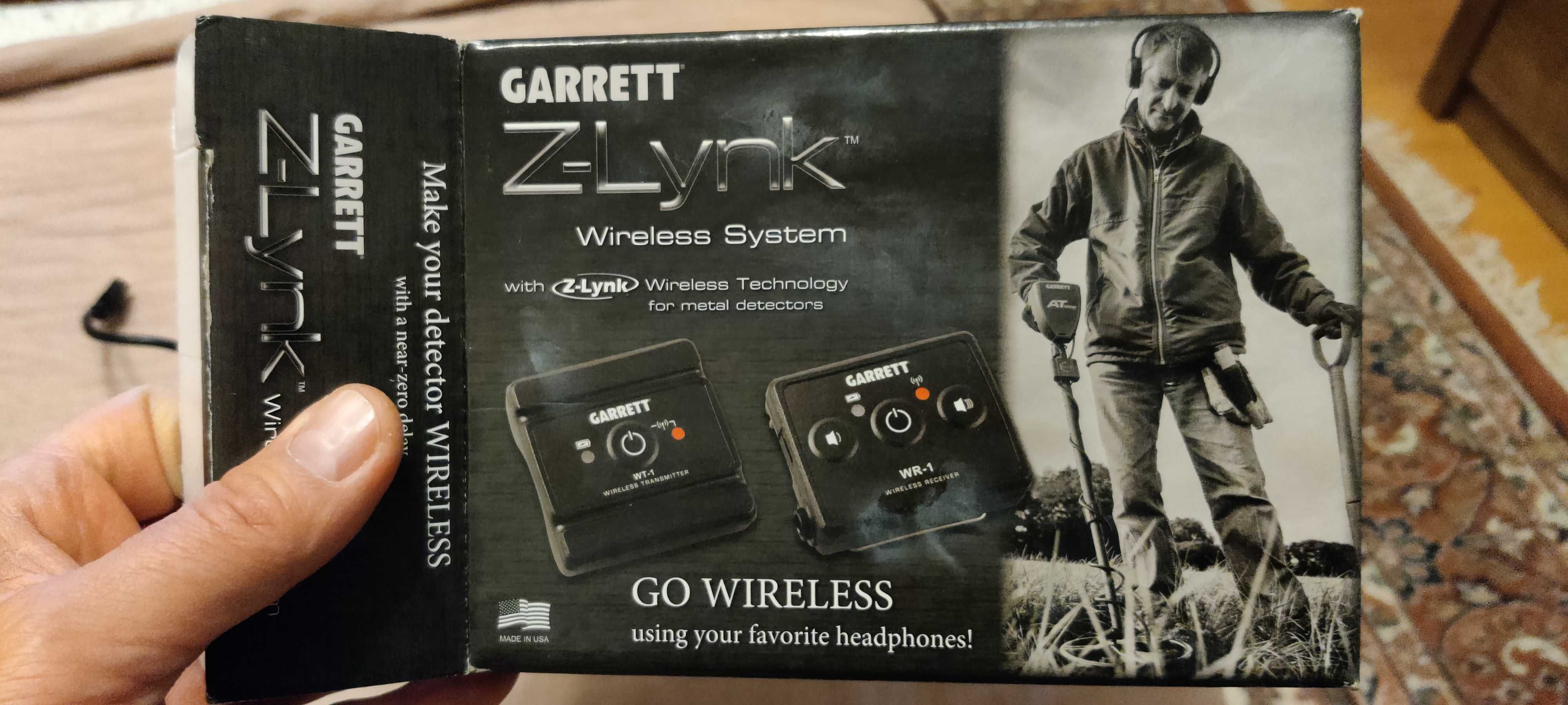 Sistem wireless casti detector metale Garrett Z-lynk