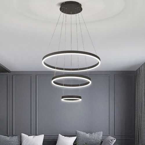 Lustra LED 154W WONDERLAND Black 3 Segmente Reglabile 20x40x60