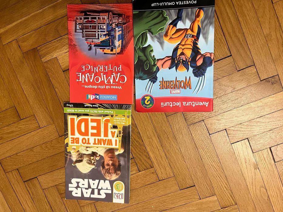 Set 3 cărți copii pasionați de acțiune și aventuri