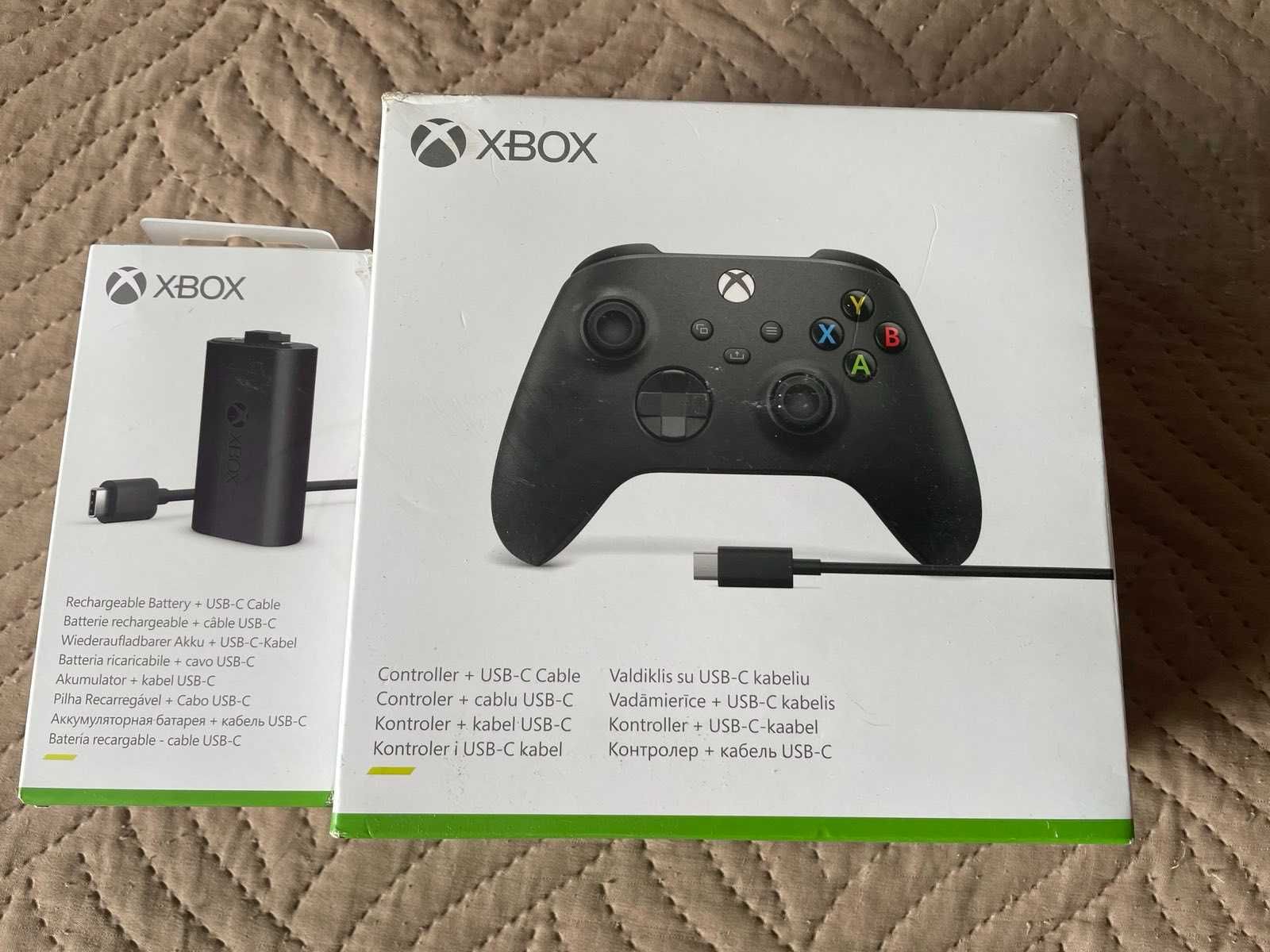 Xbox безжичен контролер + акумулаторна батерия и USB-C кабел