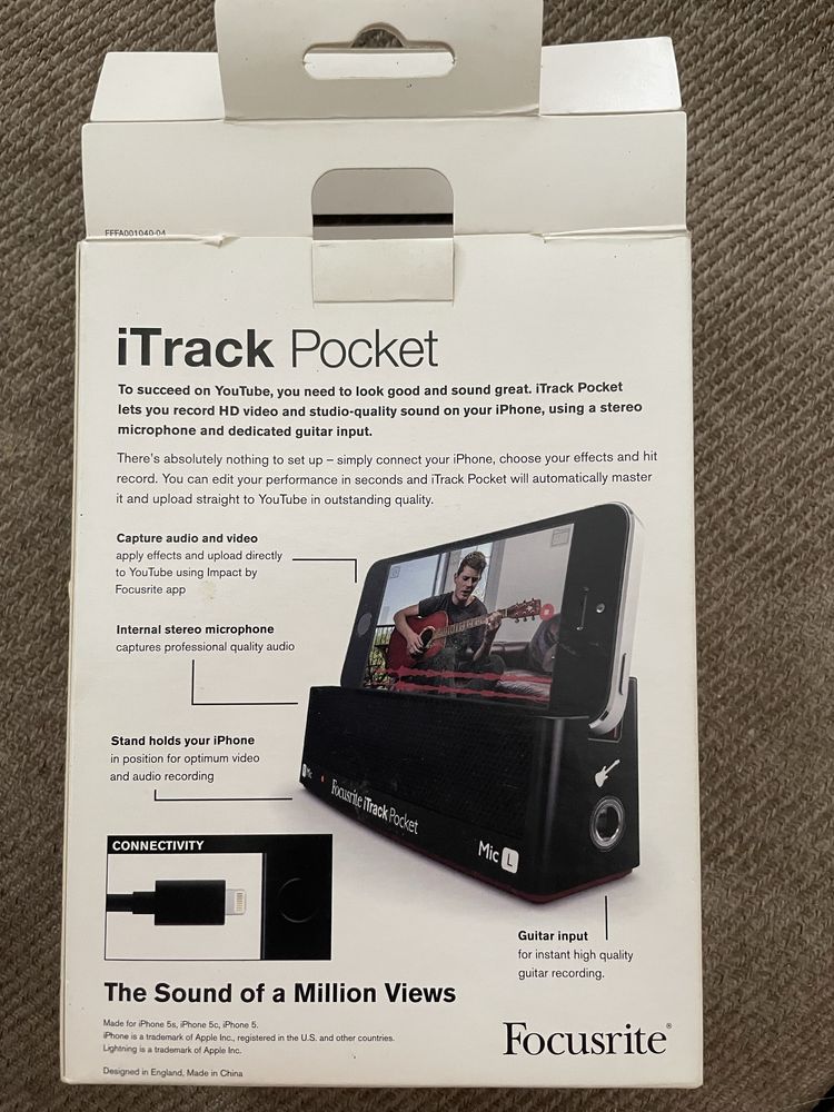 iTrack Pocket Portable Stereo Microphone for You Tube Performers
