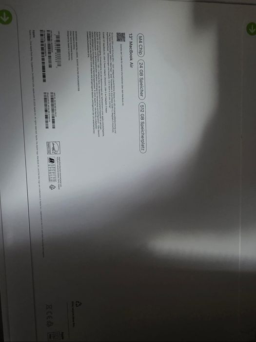 Macbook Air 13/ M4/ 24/ 512 sigilat