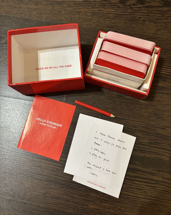 We’re not really strangers карти за игра