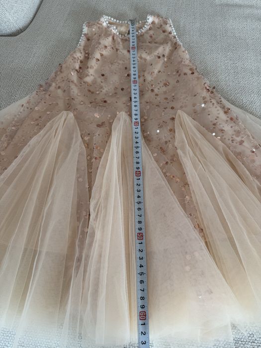 Rochie cu tulle si paiete fetițe (funda inclusa)