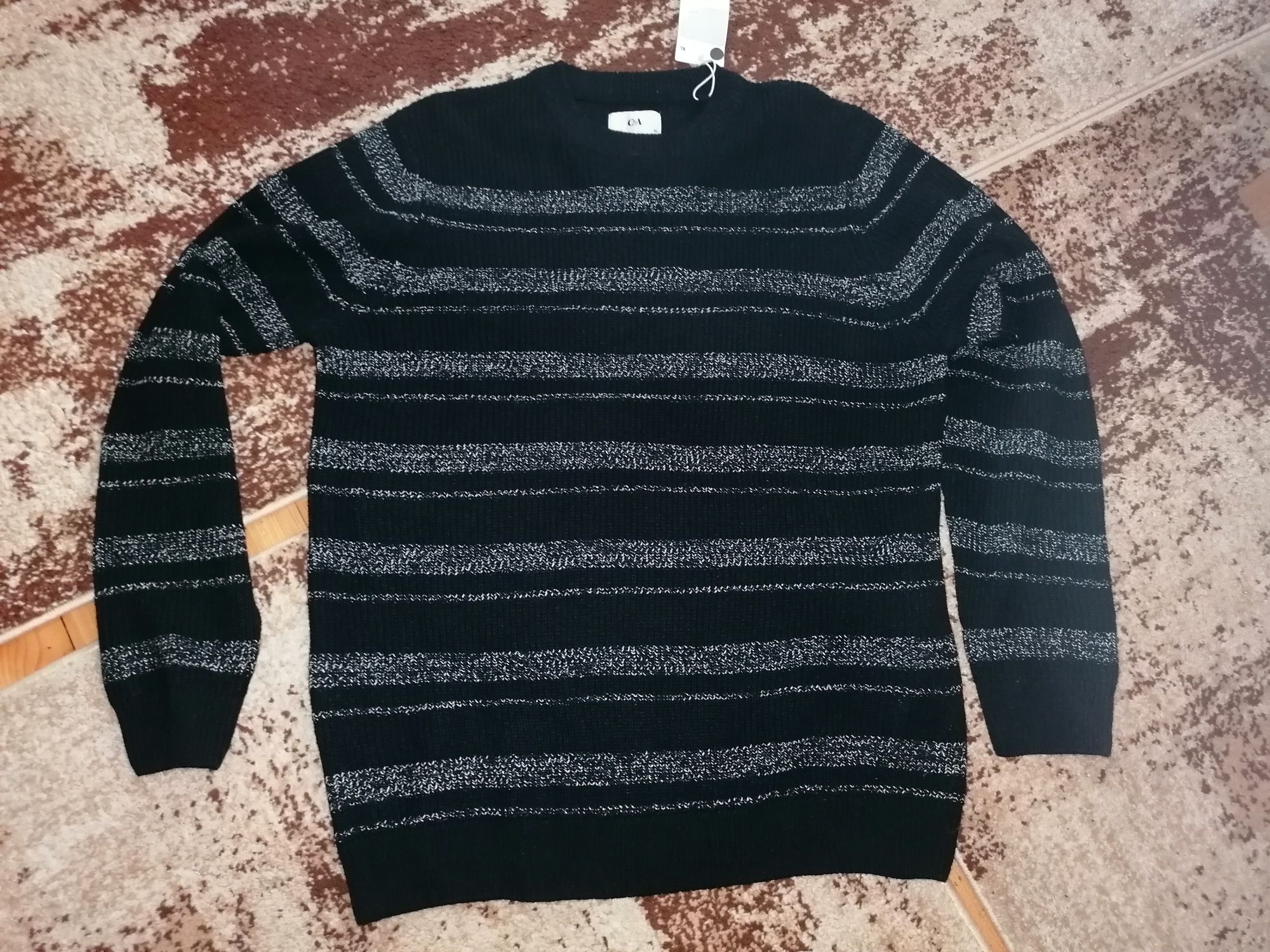 Нов мъжки пуловер C&A, сака и риза, XXL