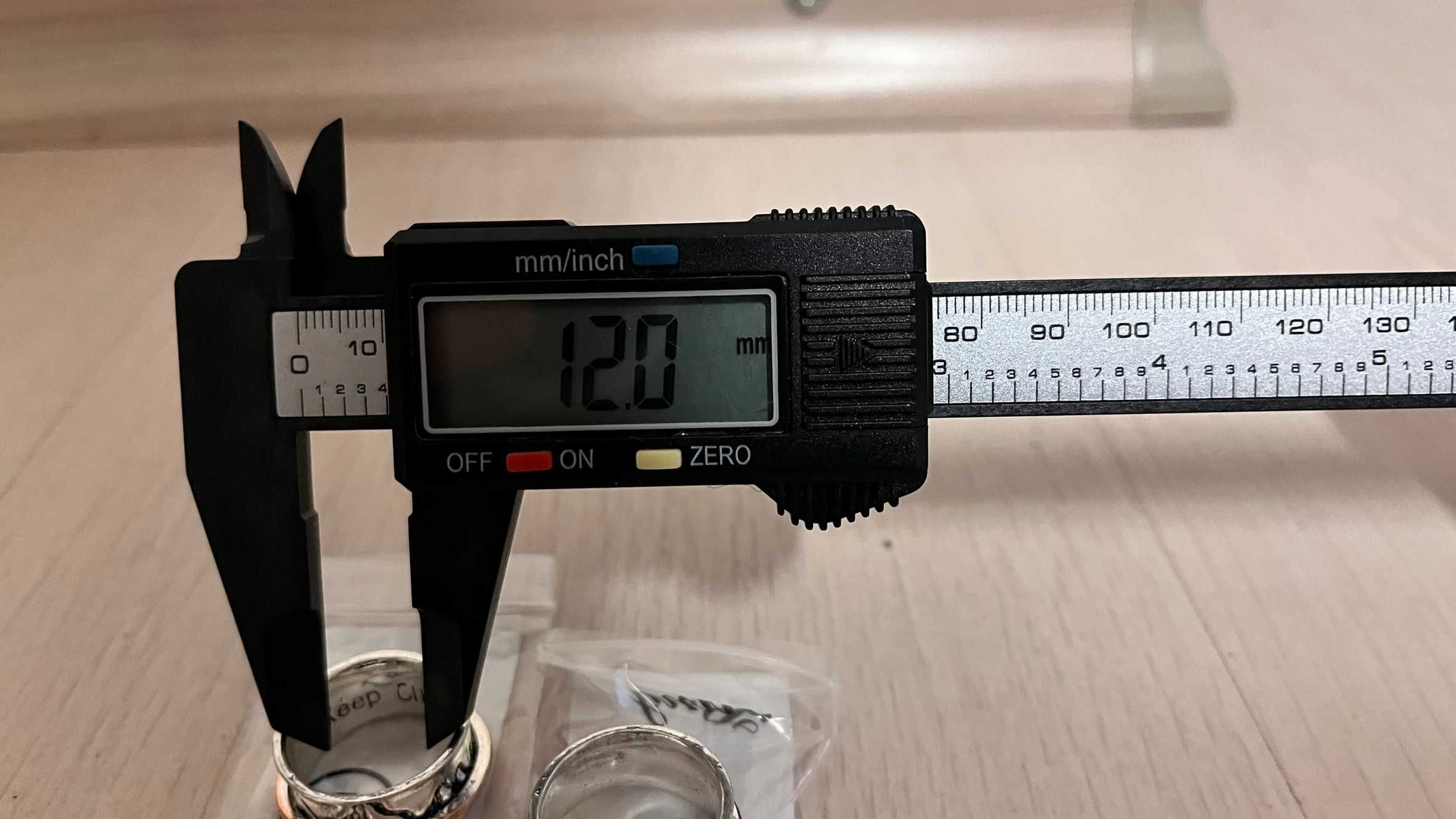 Сребърен пръстен с гравирана планина - проба 925, размер 8