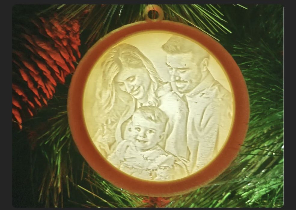 Персонална коледна окраса за елха или бюро