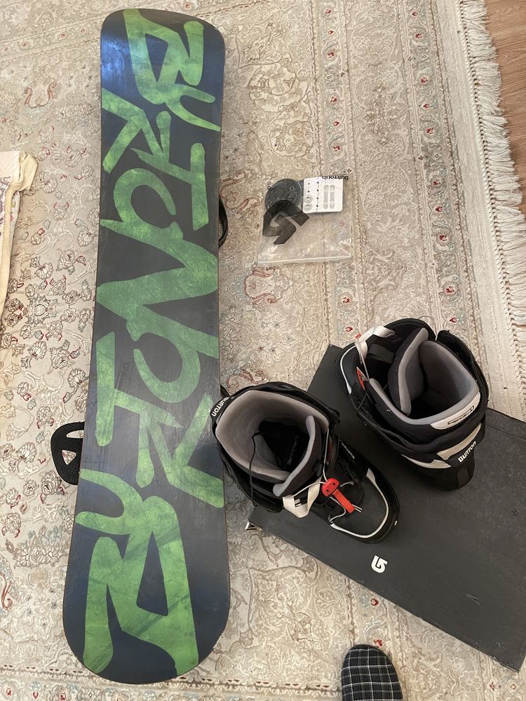 Сноуборд Burton bullet + комплект 3D крепления ботинки все от Burton