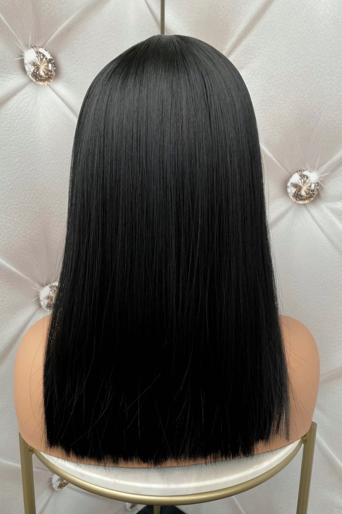 Perucă naturală brunetă