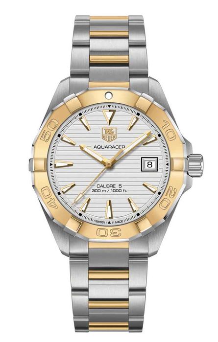 ПОЗЛАТЕН TAG HEUER AQUARACER Calibre 5 WAY2151 Мъжки Часовник Нов