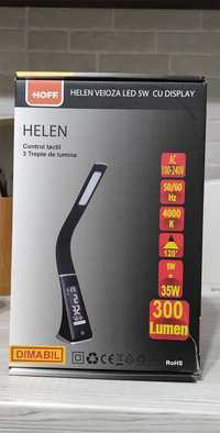 Veioză LED Helen 5W cu display - arată ora, data, temperatura